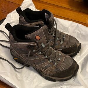 Merrell Moab 2 Waterproof Brown Gray Women's Hiking Boots